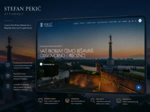 Pekić Law Office website and local SEO project