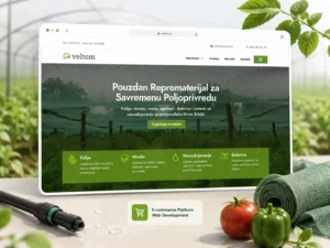 Veltom agricultural eCommerce website development project