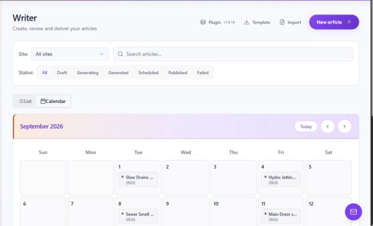 Manage a Writer batch while keeping review in control