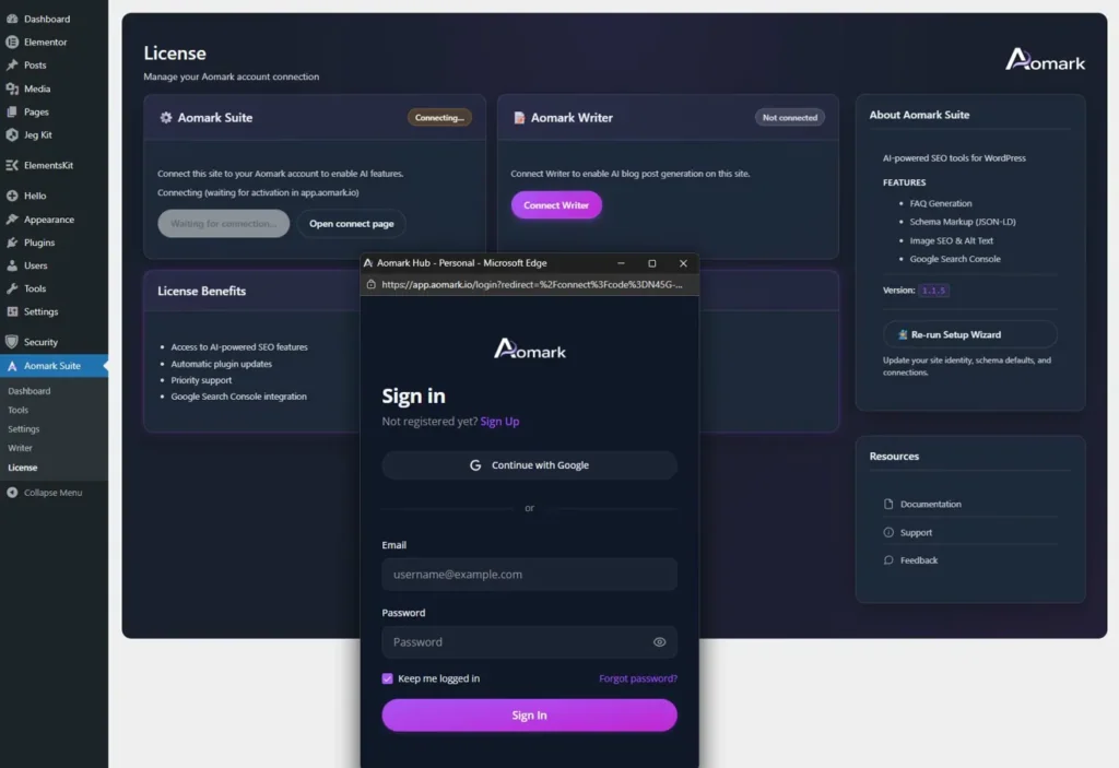 image - Complete Aomark Setup Guide: Get Suite and Writer Running on Your WordPress Site
